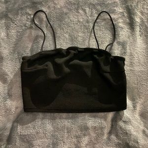 Ribbed black tank top